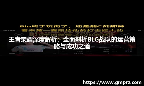 王者荣耀深度解析：全面剖析BLG战队的运营策略与成功之道